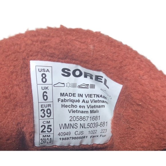 Sorel Kinetic Impact Caribou WP Women's Casual Shoes, Spice/Blackened Brown 8 - Picture 8 of 8